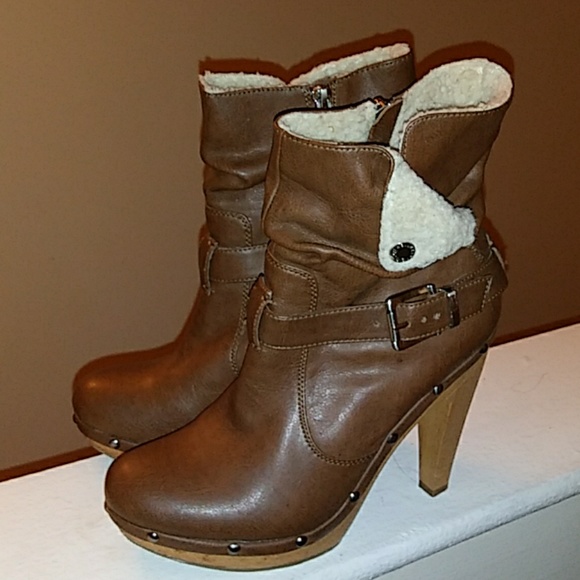 ANKLE FAUX FUR HEEL BOOTS - Picture 4 of 5